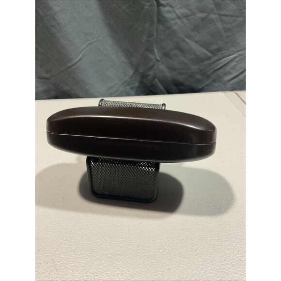 Gucci Hard Clam Shell Sunglasses Case, Dark Brown Genuine Leather - Picture 3 of 10